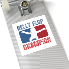 Load image into Gallery viewer, Belly Flop Champion Square Stickers
