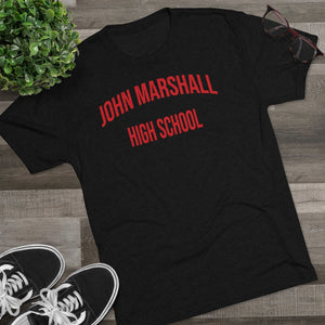 Men's Standard John Marshall High School Tri-Blend Crew Tee