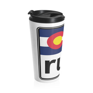 The Run Colorado Stainless Steel Travel Mug