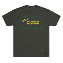Load image into Gallery viewer, Men&#39;s Visit North Dakota! Tri-Blend Crew Tee