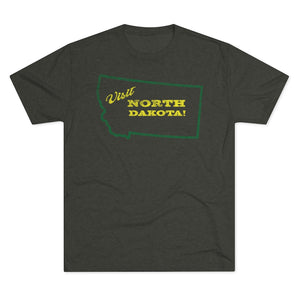 Men's Visit North Dakota! Tri-Blend Crew Tee