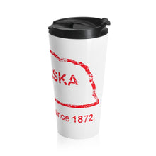 Load image into Gallery viewer, Nebraska Burn Stainless Steel Travel Mug