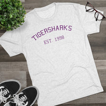 Load image into Gallery viewer, Tigersharks Old School Tri-Blend Crew Tee