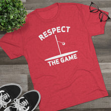 Load image into Gallery viewer, Men&#39;s Respect the Game Tri-Blend Crew Tee