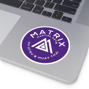 Purple Matrix Sticker
