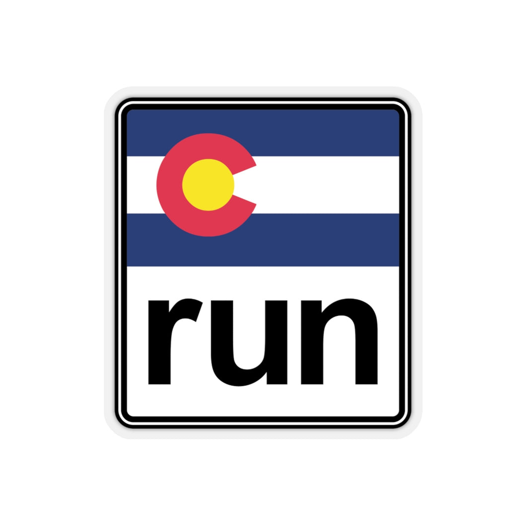 The Run Colorado Kiss-Cut Stickers