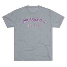 Load image into Gallery viewer, Tigersharks Old School Tri-Blend Crew Tee
