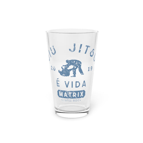 Jiu JItsu É Vida Pint Glass, 16oz