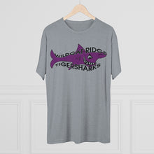 Load image into Gallery viewer, Tigersharks Logo Tri-Blend Crew Tee
