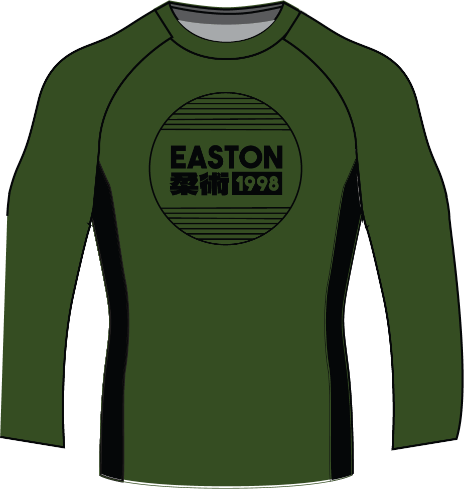 EASTON LS FOREST GREEN RASH GUARD