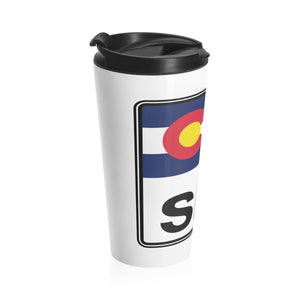 Ski Colorado Stainless Steel Travel Mug