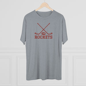 Men's Retro Rockets Hockey Tri-Blend Crew Tee
