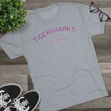 Load image into Gallery viewer, Tigersharks Old School Tri-Blend Crew Tee
