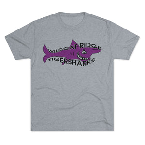 Tigersharks Logo Tri-Blend Crew Tee