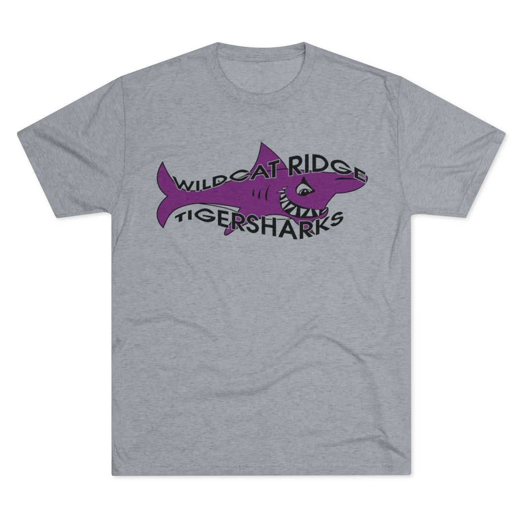 Tigersharks Logo Tri-Blend Crew Tee