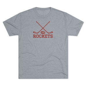 Men's Retro Rockets Hockey Tri-Blend Crew Tee