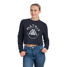 Load image into Gallery viewer, Women&#39;s Matrix Martial Arts Cropped Sweatshirt