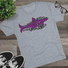 Load image into Gallery viewer, Tigersharks Logo Tri-Blend Crew Tee