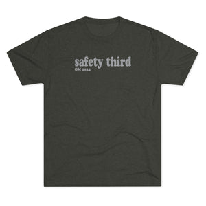 Custom Safety Third Tri-Blend Crew Tee