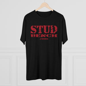 Unisex Stud Bench Tri-Blend Crew Tee