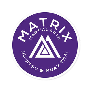 Purple Matrix Sticker