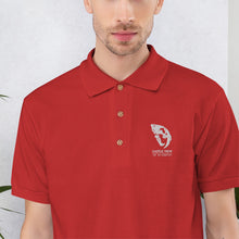 Load image into Gallery viewer, Sabercats Skull Embroidered Polo Shirt
