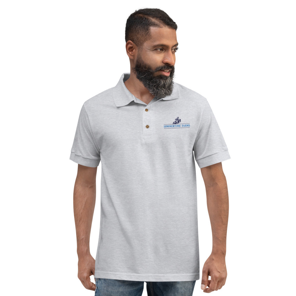 Embroidered Men's Sommertime Farms Polo Shirt