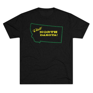 Men's Visit North Dakota! Tri-Blend Crew Tee