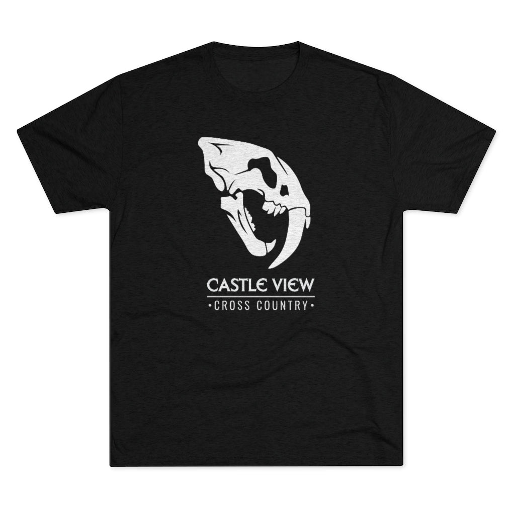 Castle View Skull Tri-Blend Crew Tee