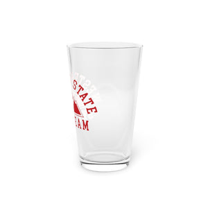 Old School Western State Ski Team Pint Glass, 16oz