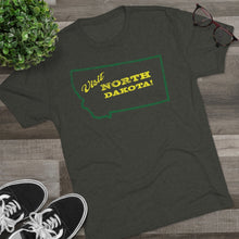 Load image into Gallery viewer, Men&#39;s Visit North Dakota! Tri-Blend Crew Tee