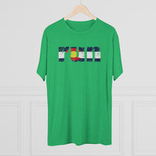 Load image into Gallery viewer, Men&#39;s Run Colorado Flag Tri-Blend Crew Tee