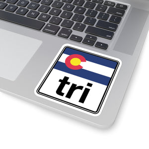 Tri Colorado Kiss-Cut Stickers