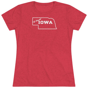 Women's Visit Iowa Triblend Tee