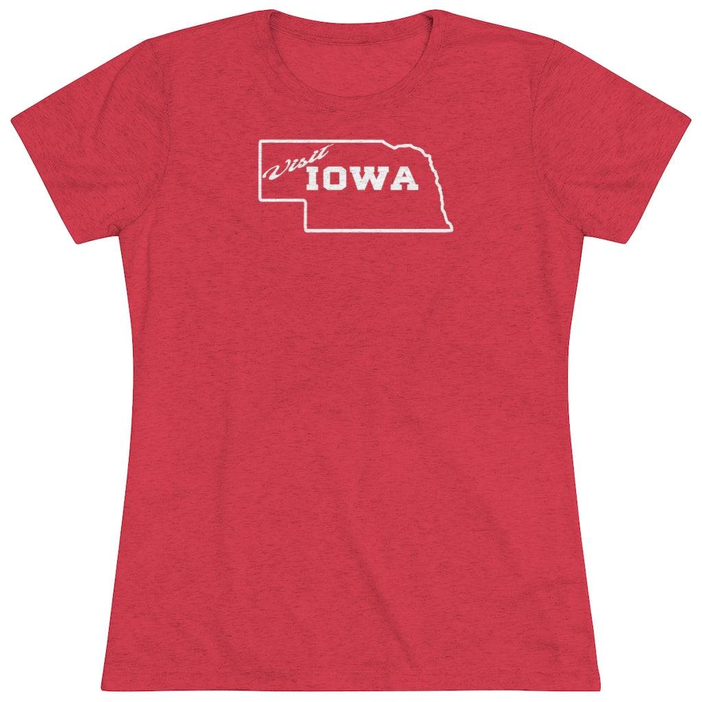 Women's Visit Iowa Triblend Tee