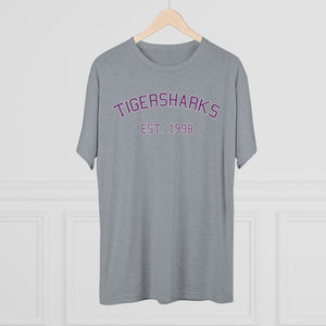 Tigersharks Old School Tri-Blend Crew Tee