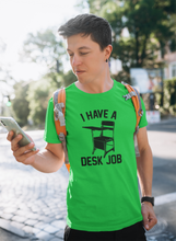 Load image into Gallery viewer, Men&#39;s Desk Job Tri-Blend Crew Tee