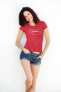 Women's Visit Iowa Triblend Tee