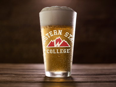 The W Old School Pint Glass, 16oz